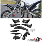 9Pcs Black Plastic Body Work Fairing Kit for Honda CR125R CR250R (2002–2007)