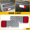 Set of 2 Front Door Light Lens for Ford Expedition (1997–2002)