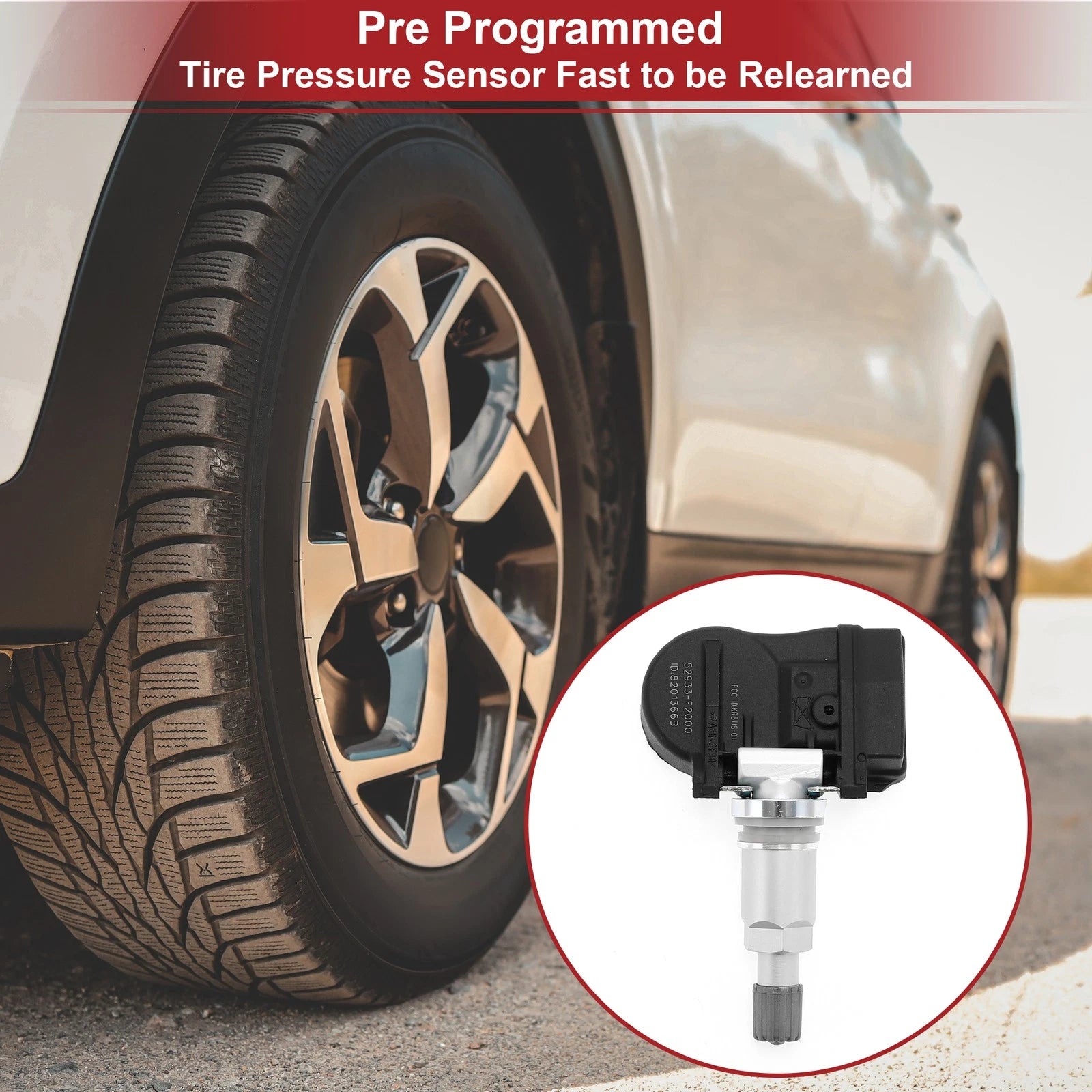 Tire Pressure Sensor for Hyundai Elantra (2017–2024) 433MHz