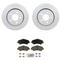 Front Rotors & Blue Ceramic Disc Brake Pad Kit for Dodge Nitro, Jeep Liberty (2007–2012)