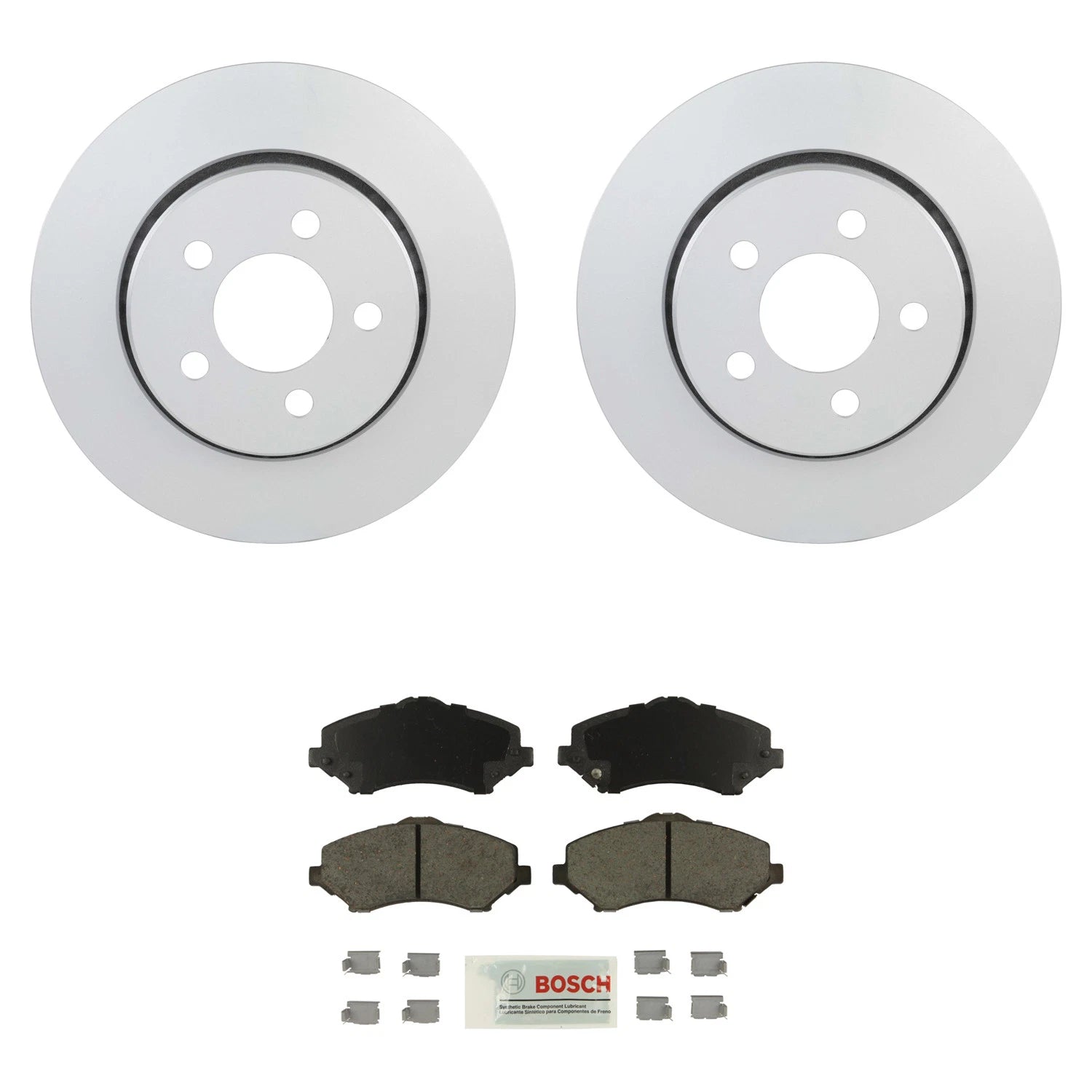 Front Rotors & Blue Ceramic Disc Brake Pad Kit for Dodge Nitro, Jeep Liberty (2007–2012)