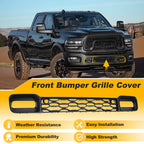 Front Bumper Grille Cover for Dodge RAM 2500 3500 (2019–2024) No. 68384294AA