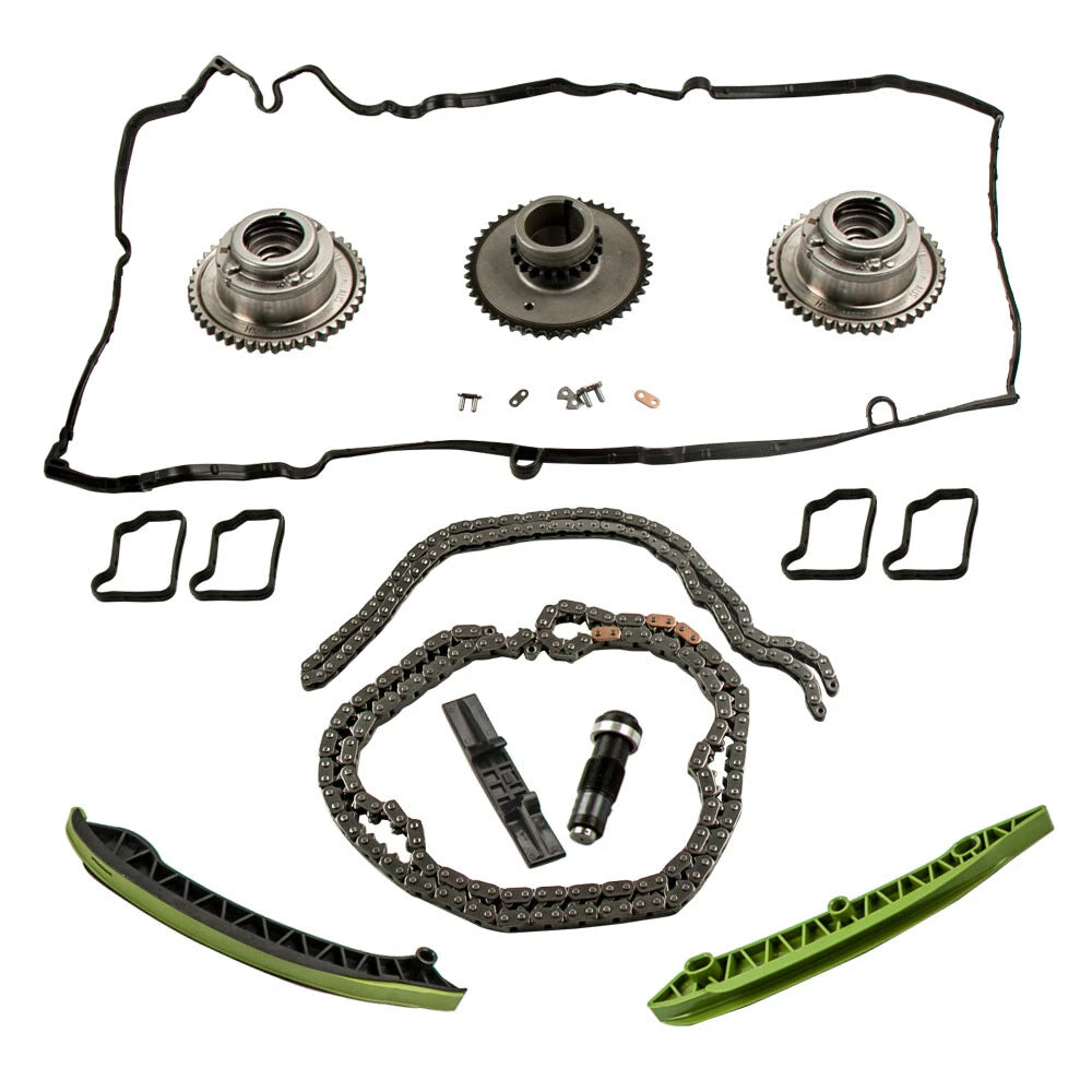Camshaft Adjusters & Timing Chain Kit for Mercedes C250 C180 E200 E250 (2007–2015)