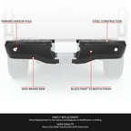 Pair of Black Rear Bumper End Caps for Ford Ranger (2019–2023)