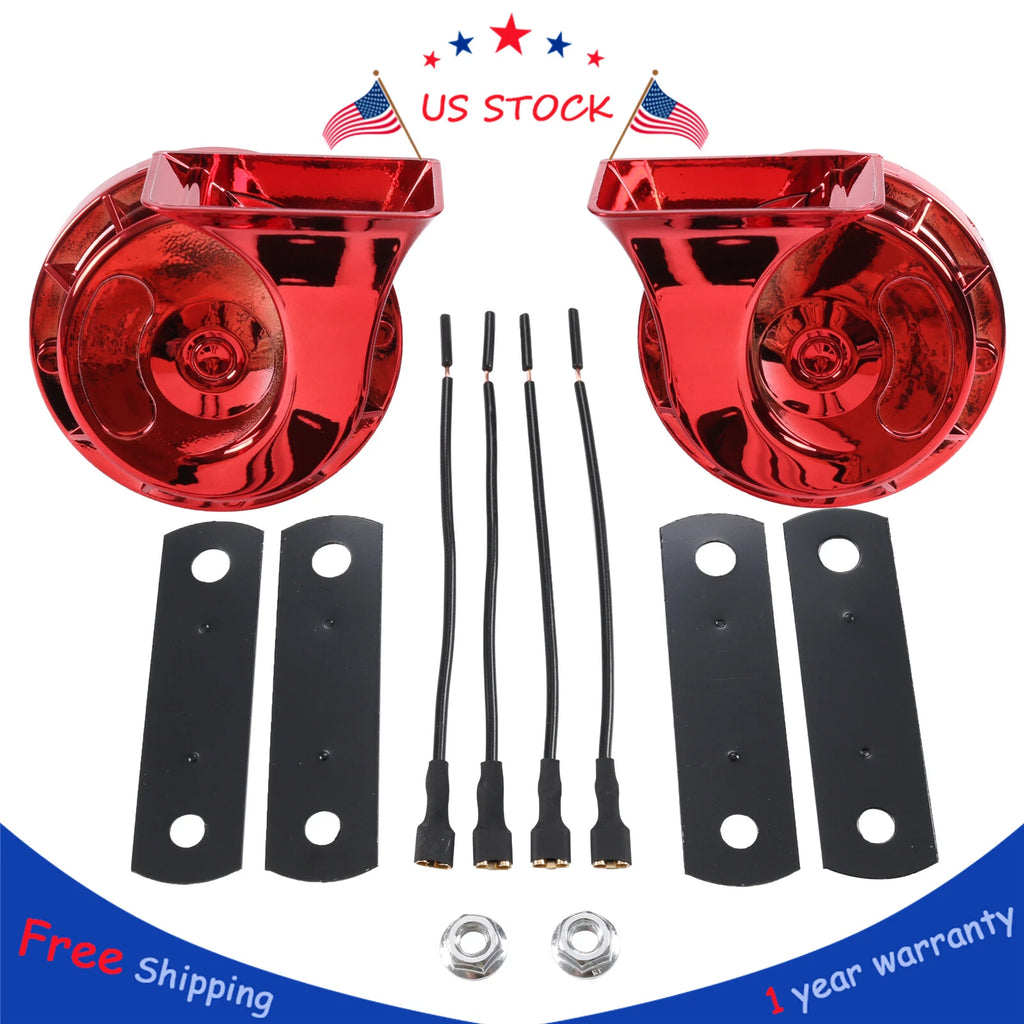 2X Loud Dual Tone Electric Horn for Universal Cars and Trucks (12V)