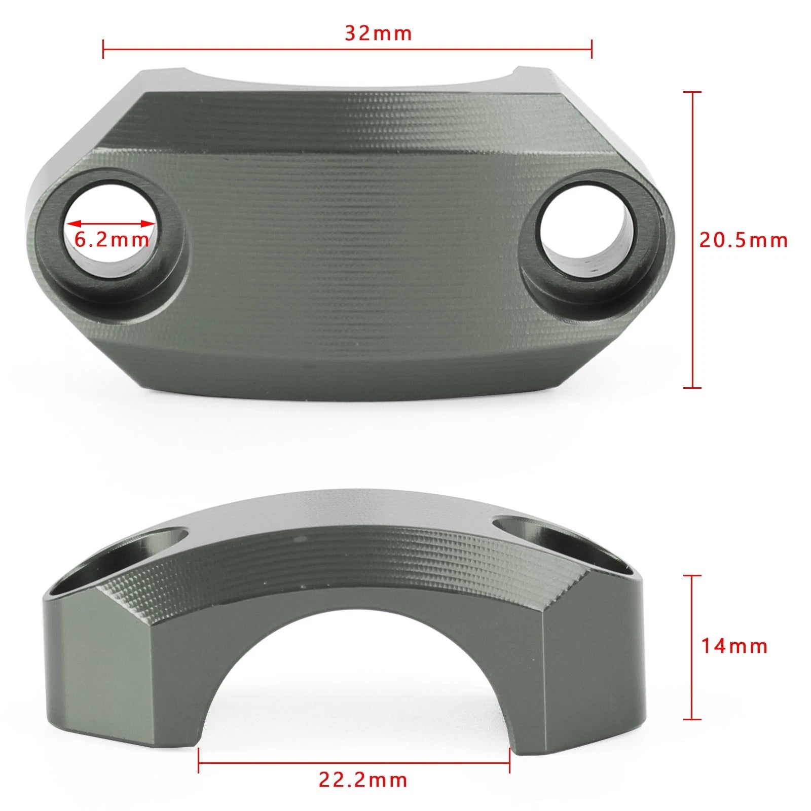 22mm Master Cylinder Perch Clamp Cover for Motocross MX Bike
