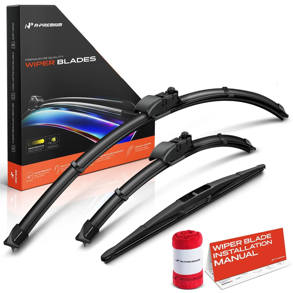 Set of 3 Windshield Wiper Blades for Subaru Outback (2019–2024)
