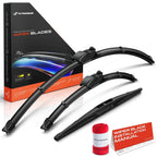 Set of 3 Windshield Wiper Blades for Subaru Outback (2019–2024)