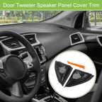 Pair A Pillar Door Tweeter Speaker Cover Trim for Toyota Corolla (2003–2008) Black