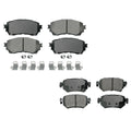 Set of 4 Akebono ProACT Ceramic Brake Pads for Mazda 6 (2014–2021)