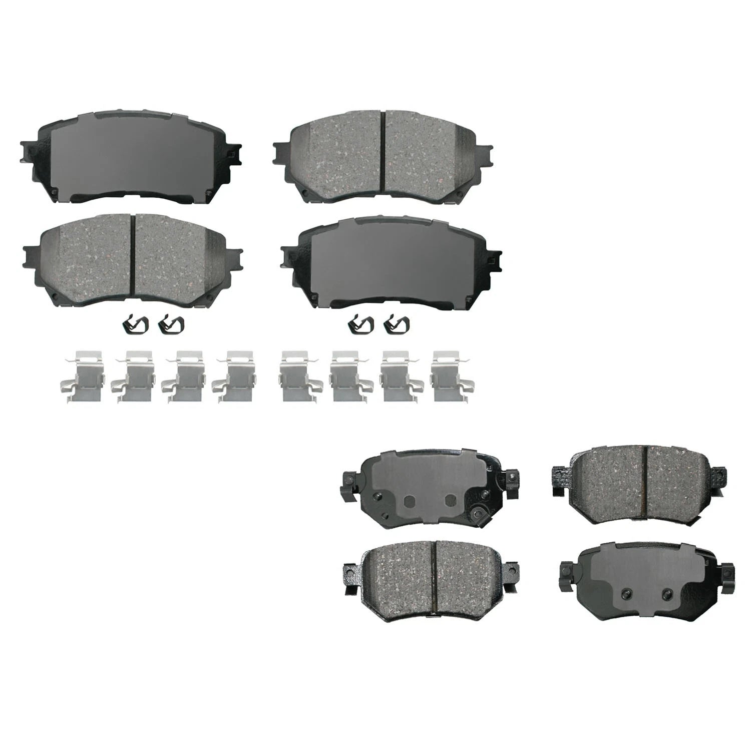 Set of 4 Akebono ProACT Ceramic Brake Pads for Mazda 6 (2014–2021)