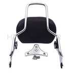 Detachable Sissy Bar with Backrest Pad Chrome for Harley Touring (2009–2023)