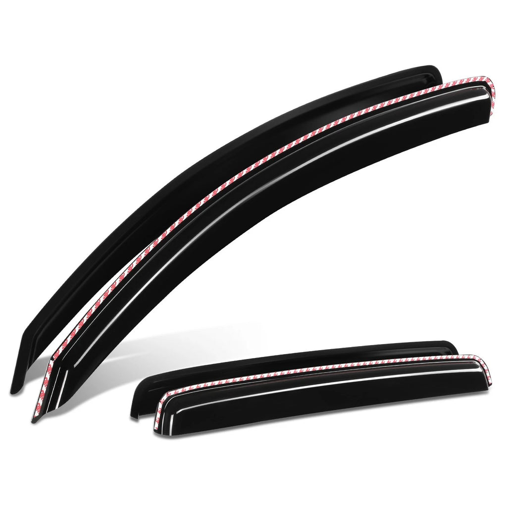 Set of 4 In-Channel Rain Guards for Toyota Tundra Crewmax (2007–2021)