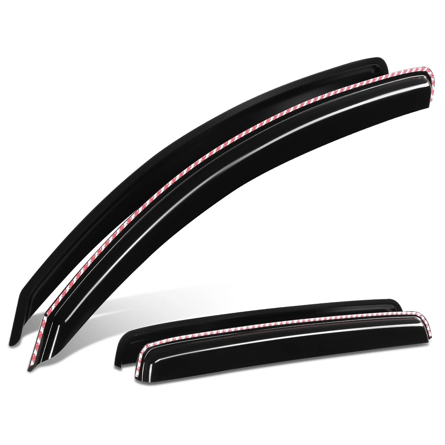 Set of 4 In-Channel Rain Guards for Toyota Tundra Crewmax (2007–2021)