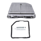 Finned Polished Transmission Pan w/ Hardware for GM Turbo 350 TH350 (1970–1980)