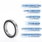 Deep Groove Ball Bearing 6915DDU for Scooter Skateboard (P0 75x105x16mm)