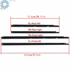 Set of 4 Window Weatherstrip Seal Chrome for Acura TSX (2009–2014)
