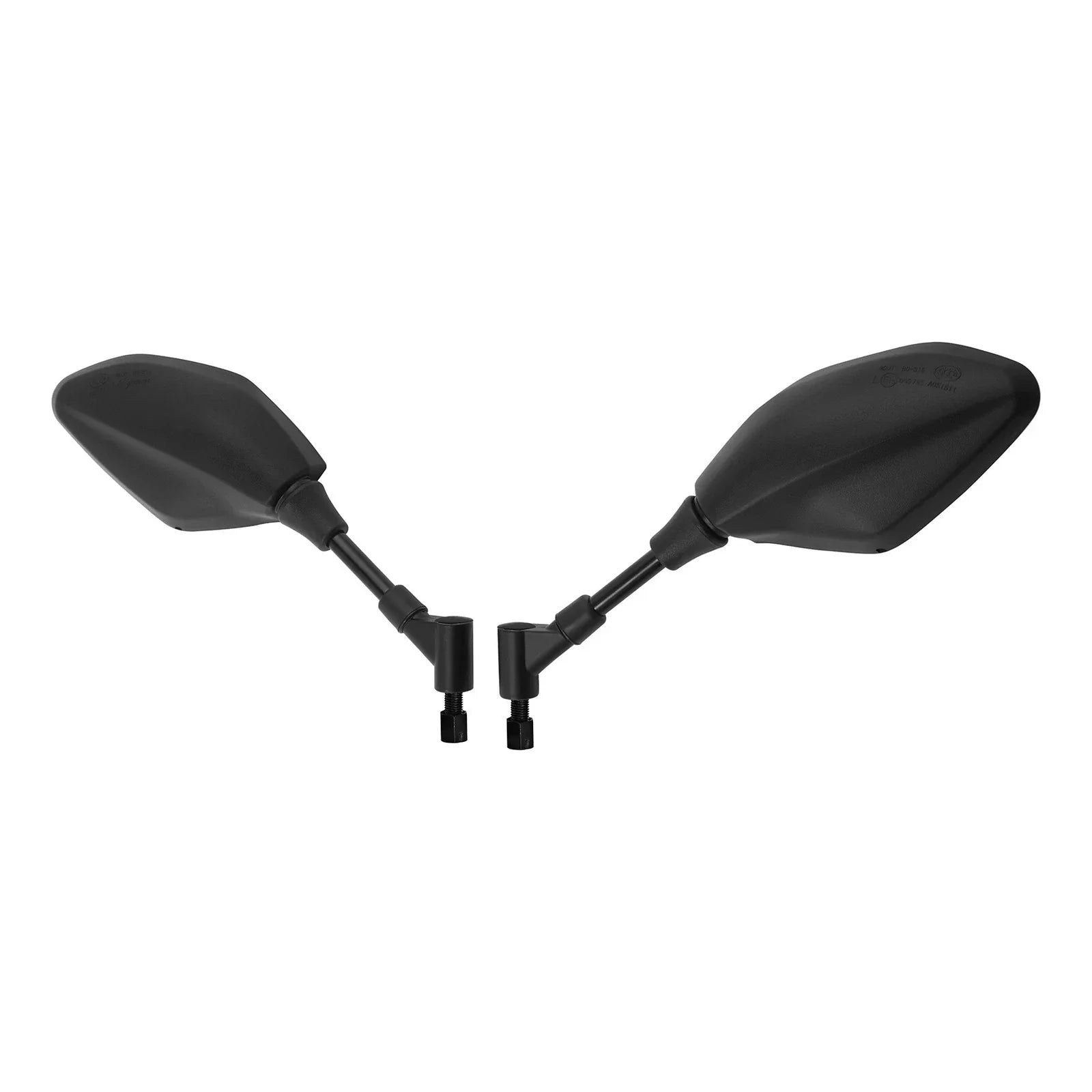 10mm Universal Rear-View Mirrors for Honda Yamaha Kawasaki Aprilia Black