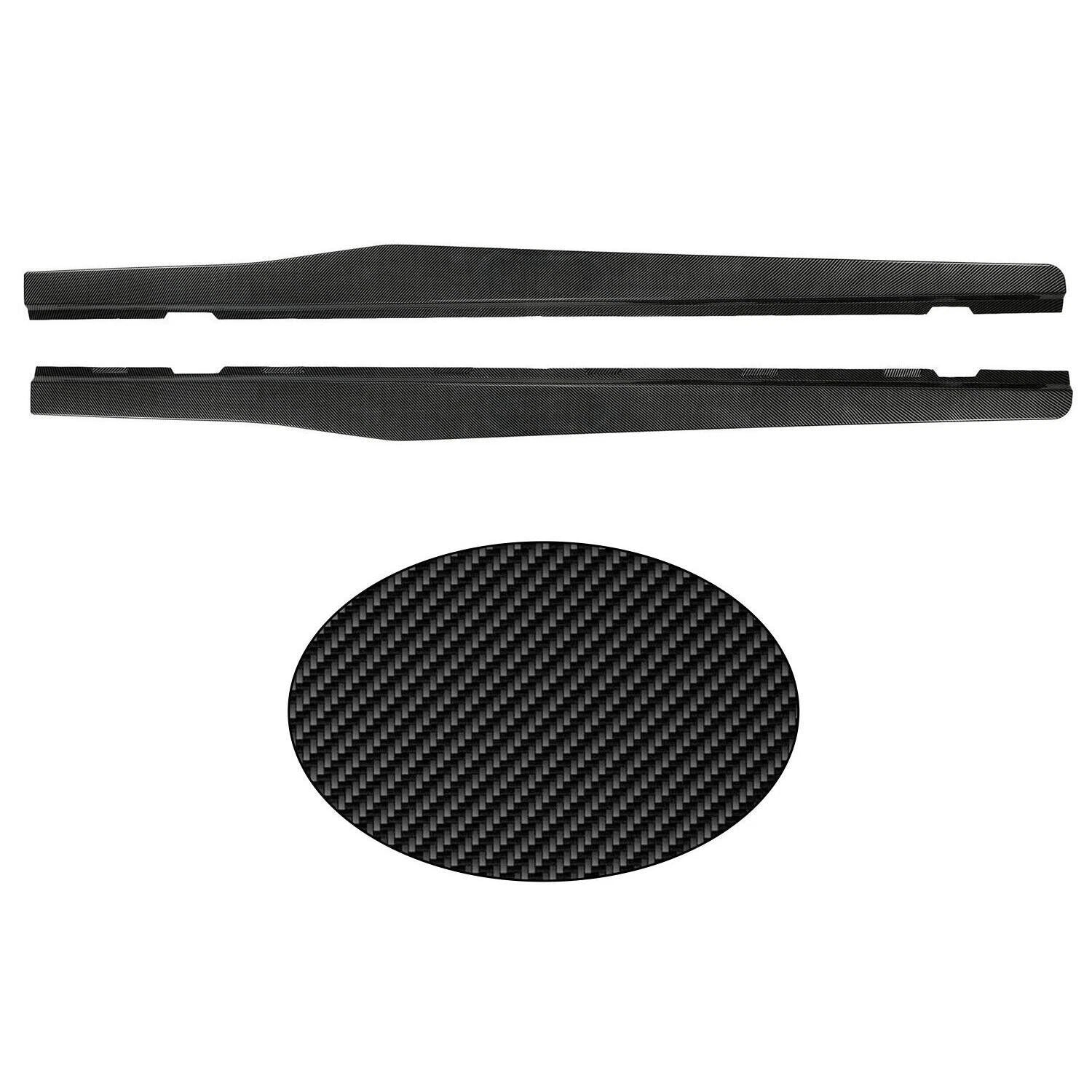 Side Skirts Extension Lip for Camaro LT LS SS (2010–2015) Carbon Fiber