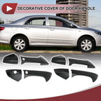 Set of 4 Car Door Handle Covers for Honda Accord (2008–2012) Black ABS