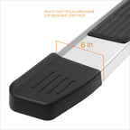 Set of 2 Step Pads for Toyota Tacoma Crew Cab (2005–2021) Silver