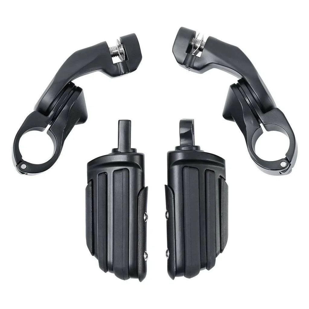 1-1/4" Short Angled Highway Bar Footpeg Mount for Harley Touring
