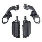 1-1/4" Short Angled Highway Bar Footpeg Mount for Harley Touring