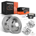 Set of 8 Rear Disc Brake Rotors, Pads & Calipers for Saab 9-3 (2003–2012)