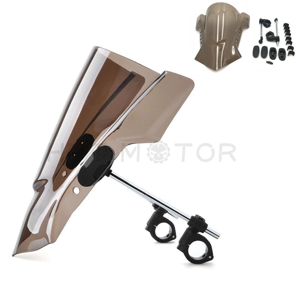 Windshield for Motorcycle with 7/8", 1", 1 1/8" Handlebar (HTTMT)