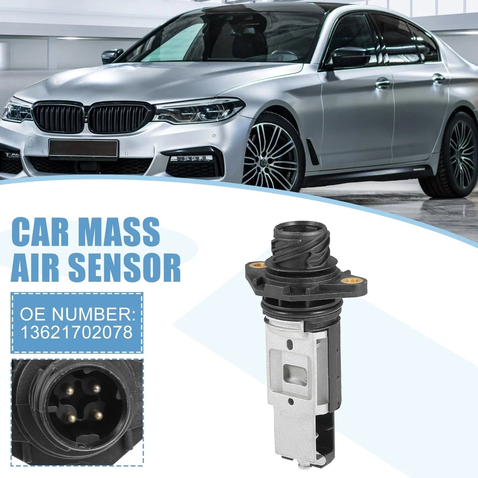 Mass Air Flow Sensor Replacement 4.0L for BMW 740i