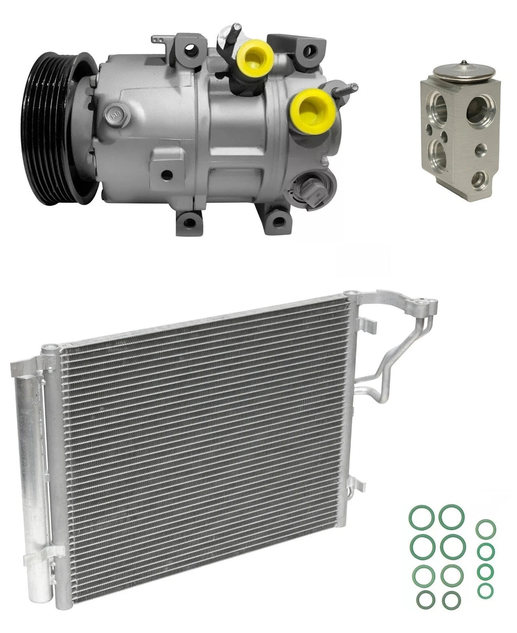 A C Compressor Kit With Condenser for Kia Optima 2.0L Turbo (2011–2014)