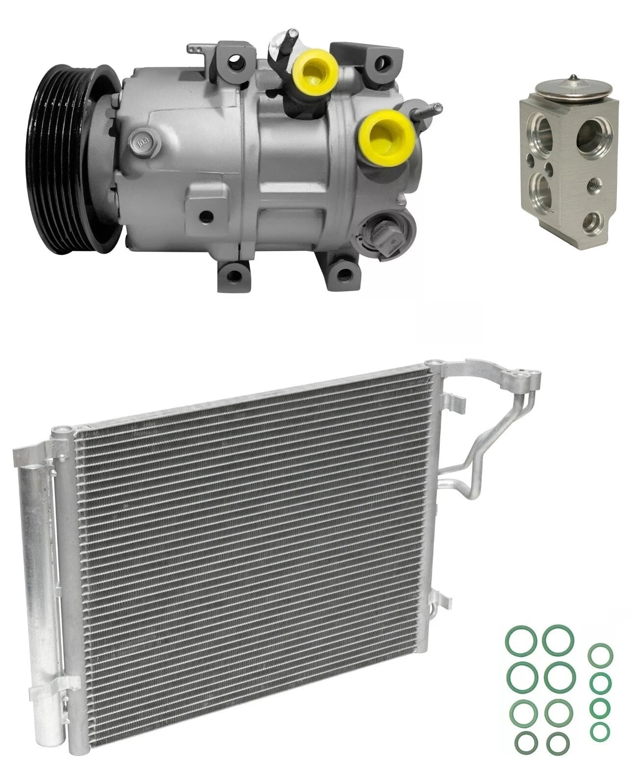 A C Compressor Kit With Condenser for Kia Optima 2.0L Turbo (2011–2014)