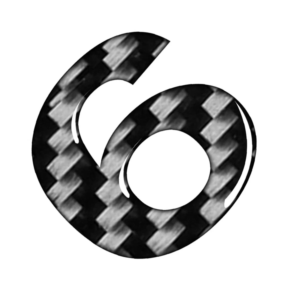 Carbon Black Door Wall Window Badge Emblem Decals for