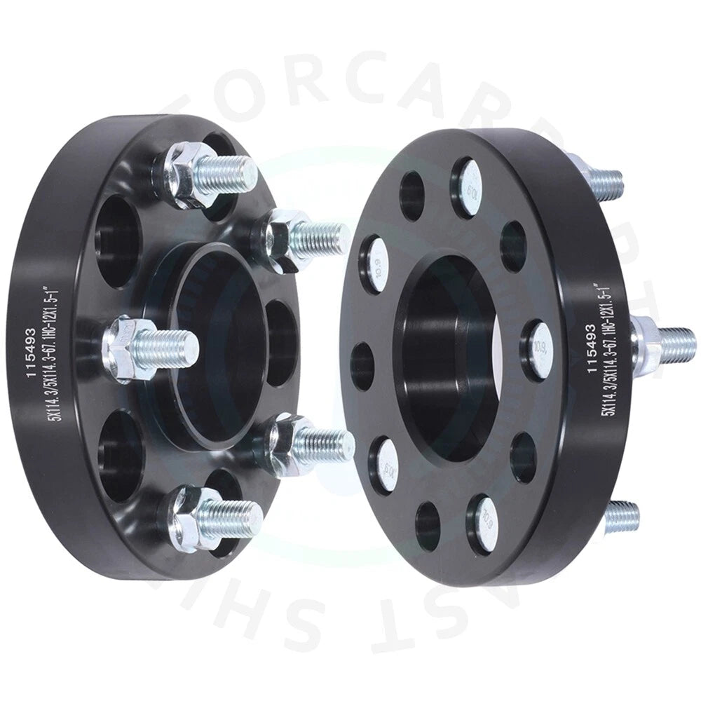 2x Wheel Spacers 1" for Jeep Kia Hyundai Mazda Mitsubishi