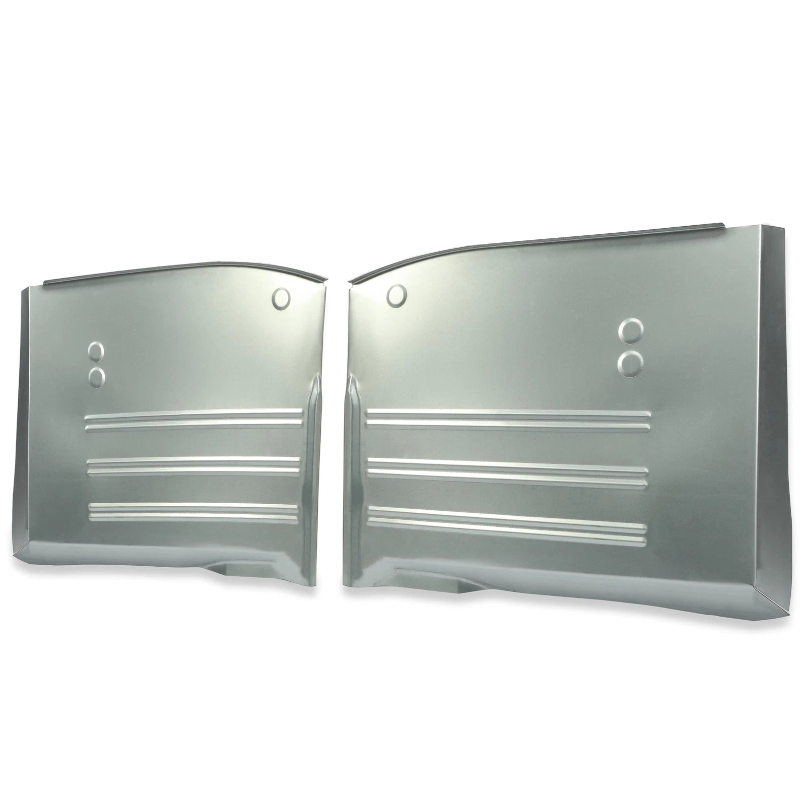 Set of 2 Front Floor Pans LH & RH for Chevy All Models (1955–1957) Zinc-Plated