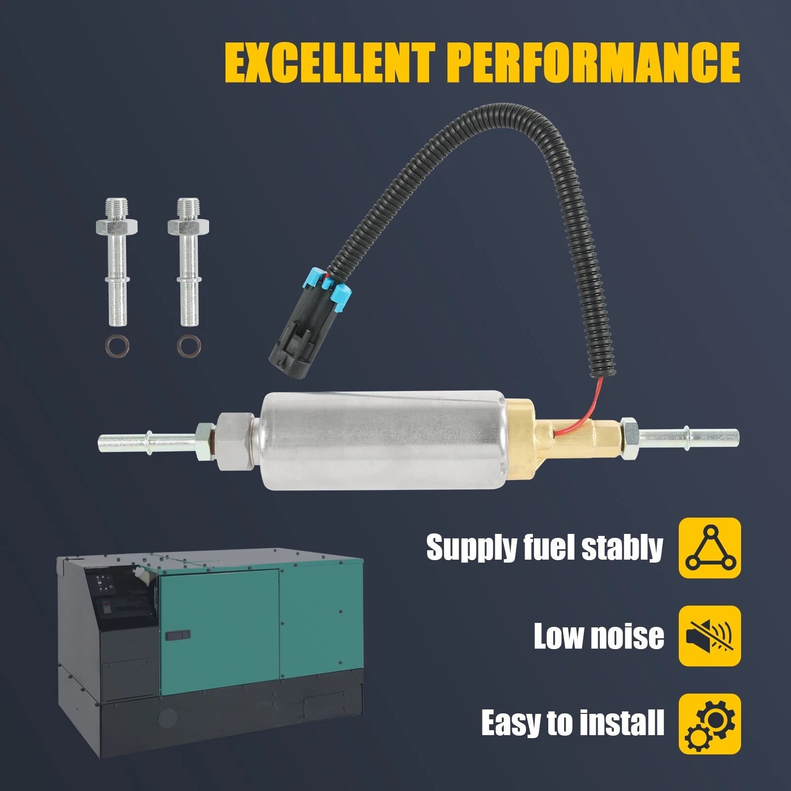 Fuel Pump for Cummins Onan Generator HGJAA HGJAD (12V)