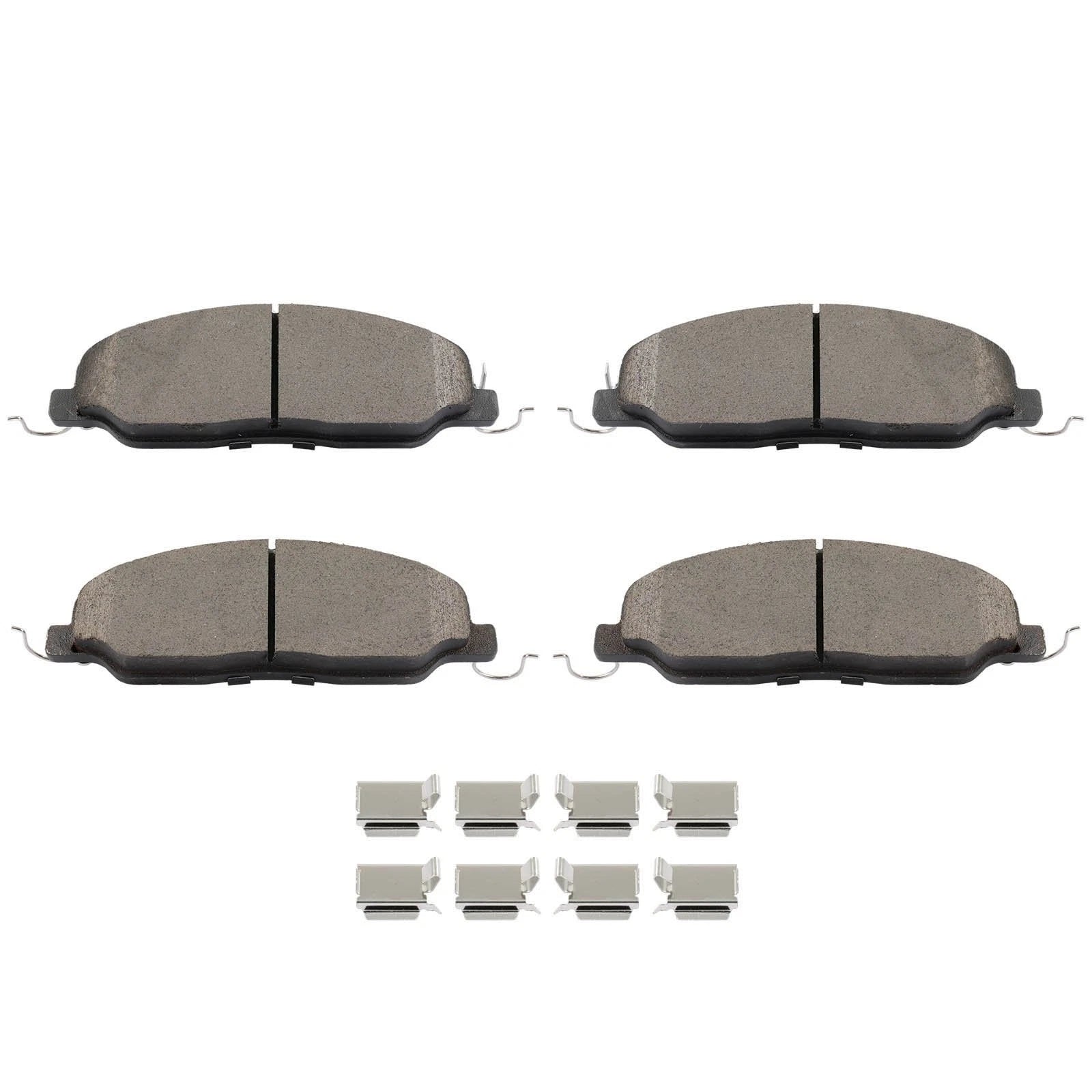 Front Ceramic Brake Pads with Hardware for Ford Mustang (2010–2012)