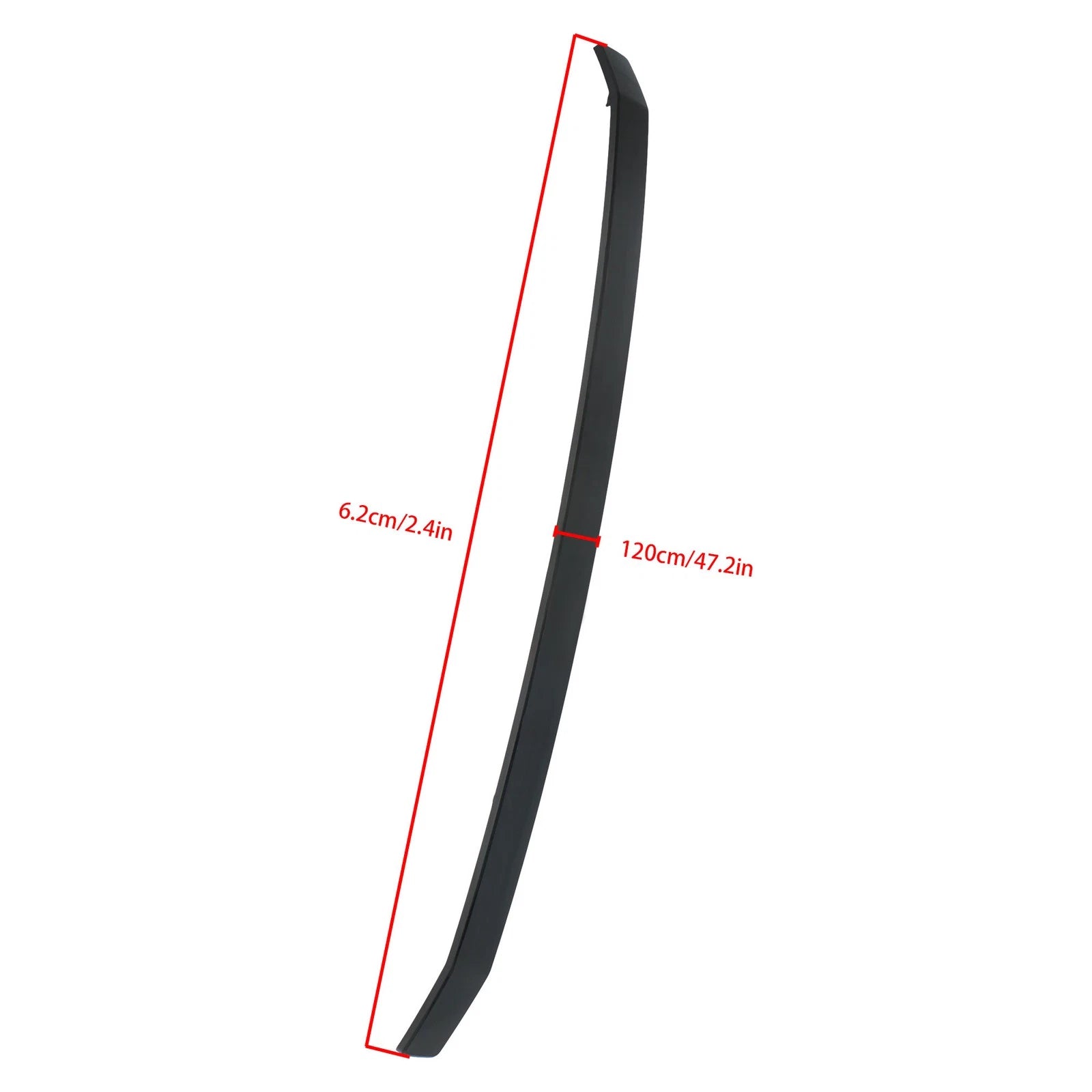 Front Center Grille Bar Insert for Ford Flex (2013–2019) Black Plastic