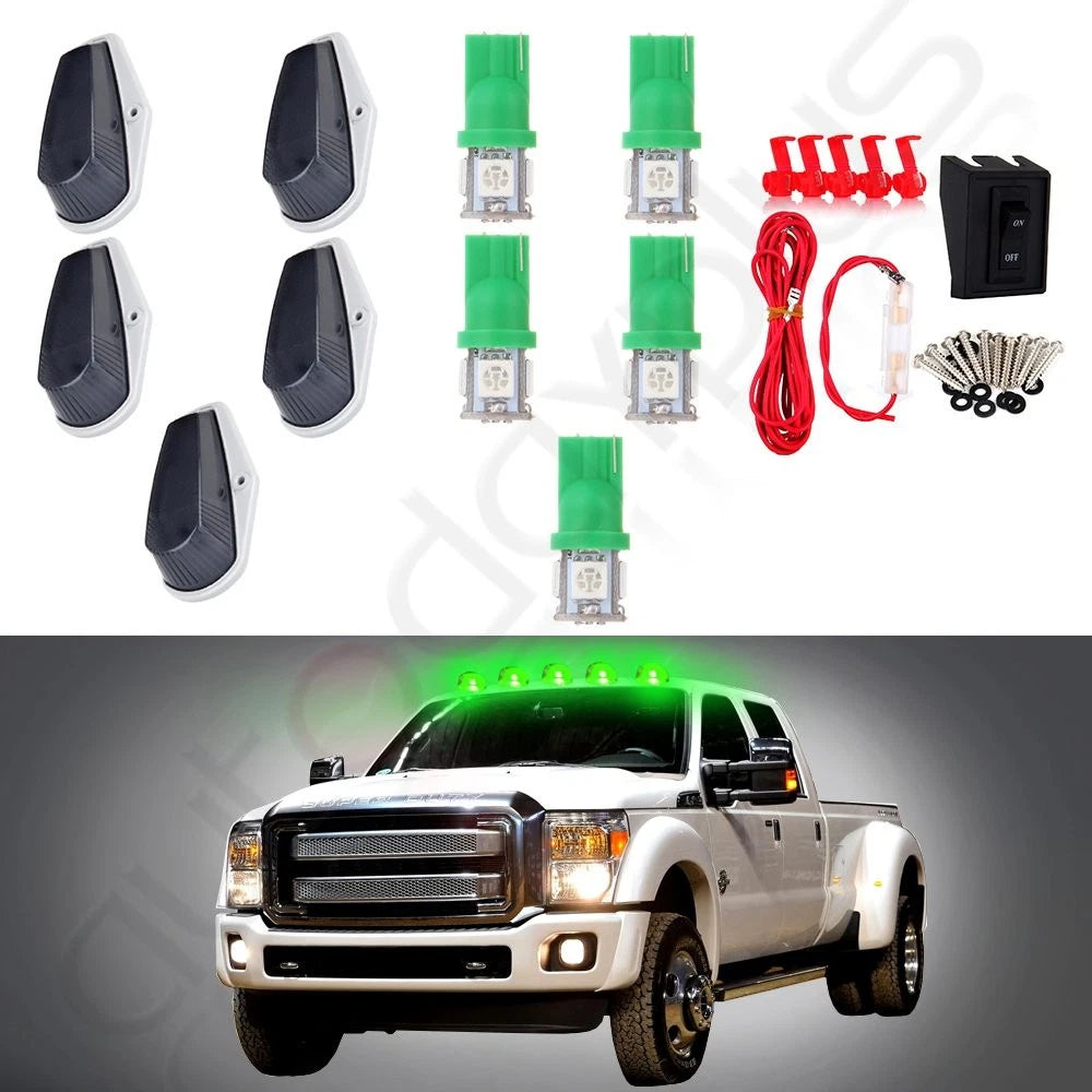 2X Smoke Cab Roof Marker Light T10 12V LED for Ford (1980–1997) 15442