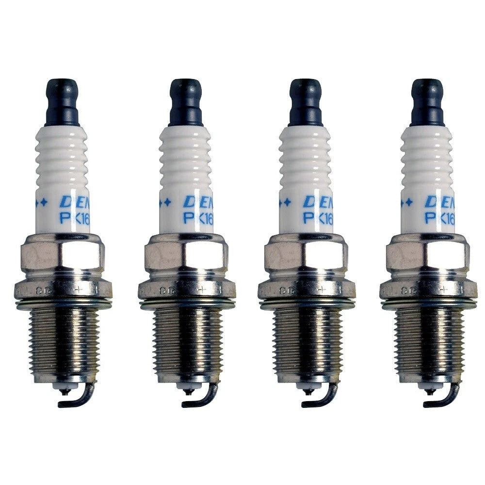 Set of 4 Denso Double Platinum Spark Plugs Gap 0.044 for Hyundai Suzuki Isuzu Chevy