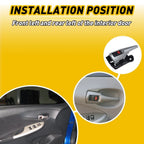 Door Handle for Toyota Corolla (2009–2013) Front/Rear Left Inner Black/Silver