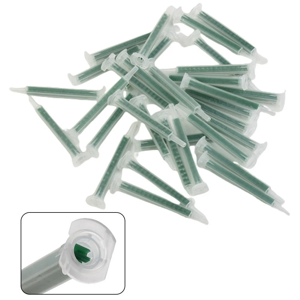 50pcs Mixing Nozzles for F6-16 Glue Resin (16 Nozzles, 83mm)