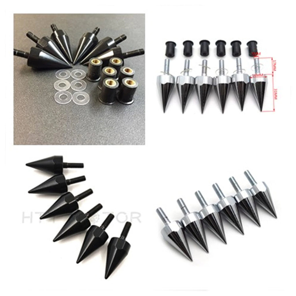 Set of 6 Windscreen Screws Bolts for Motorcycle (5mm)