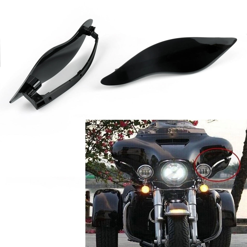 ABS 7" Windshield for Harley Electra Glide Touring (2014–2016) Black