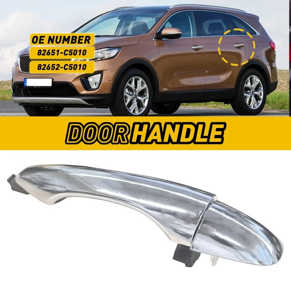 Chrome Outside Door Handle LH Rear for Kia Sorento (2016–2020) 82651-C5010 EXV