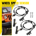 Set of 4 ABS Wheel Speed Sensors for Jeep Wrangler (2007–2017)