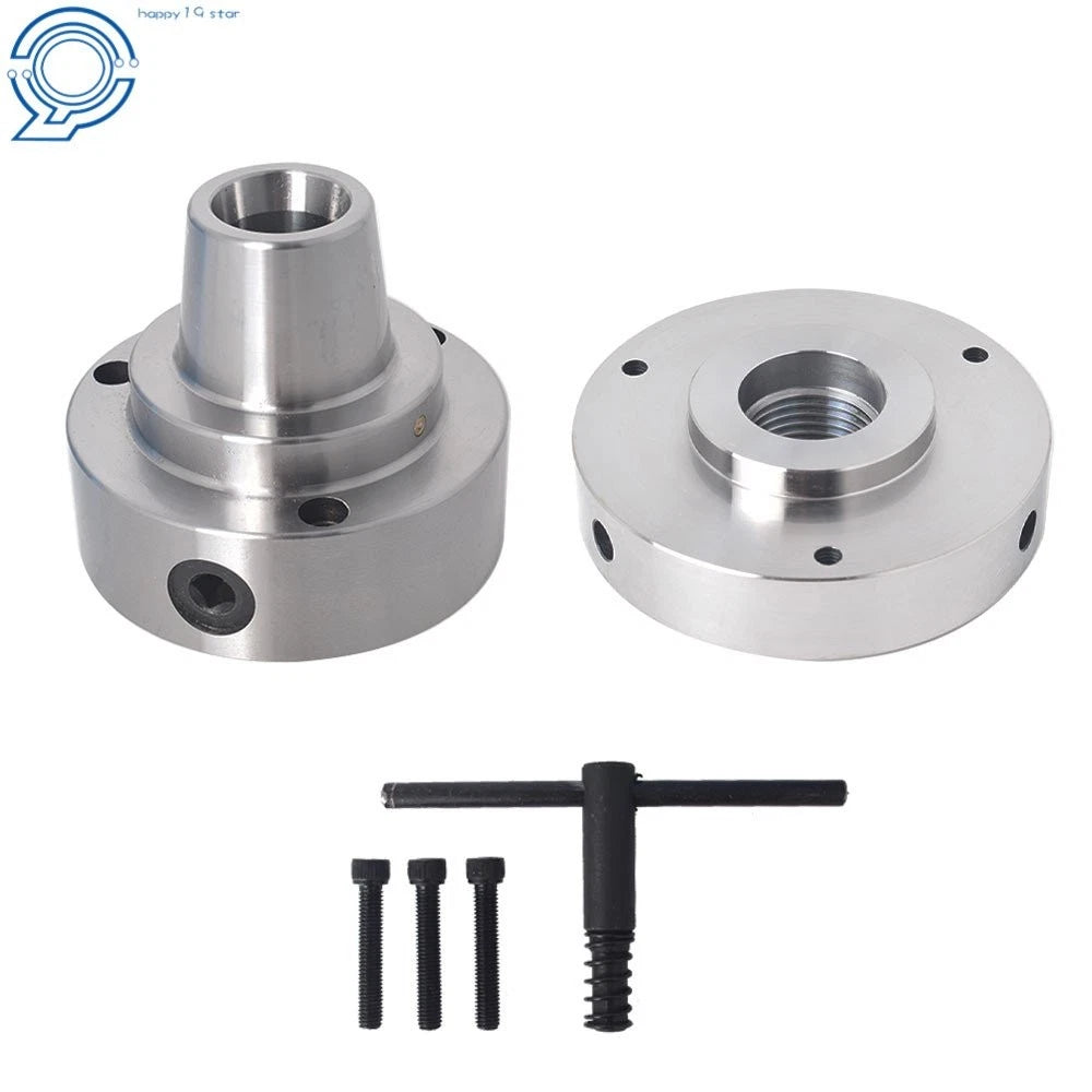 5C 5 Inch Collet Lathe Chuck Closer with Semi-Finished Adapter 1-1/2" x 8 Thread