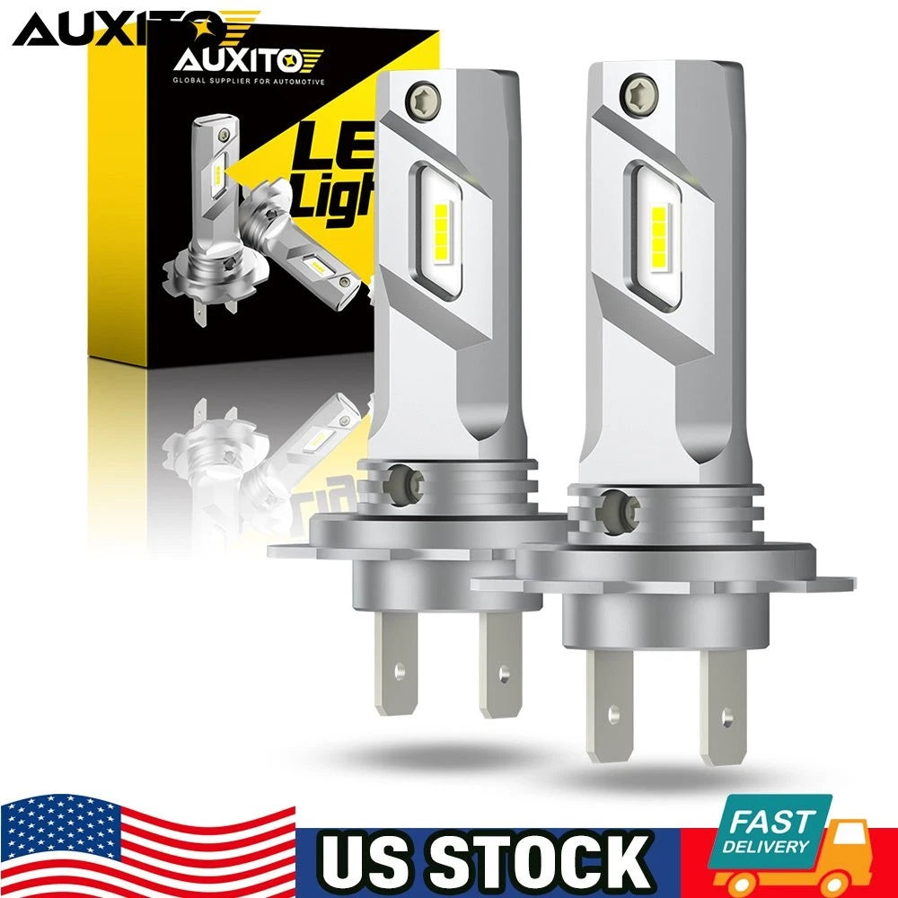2X H7 LED Headlight Bulbs Kit for High/Low Beam (80000LM)