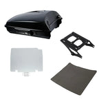 Black Razor Trunk Luggage Mount Rack Plate for Harley Street Glide (2014–2026)
