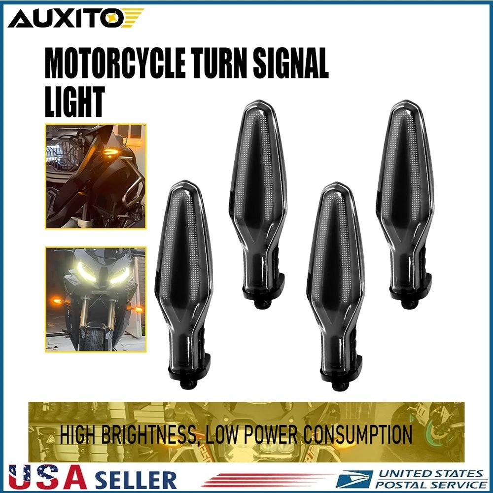 Set of 4 Rear LED Turn Signal Lights for BMW R 1250 GS Adv R1200R Ninet Scrambler